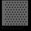 圆形 2x5PxD60