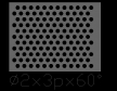 圆形 2x3PxD60